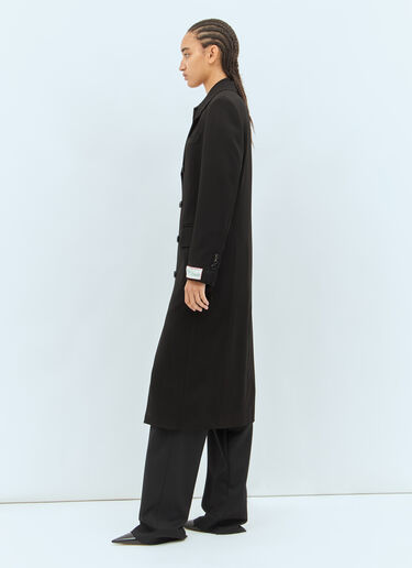 Bottega Veneta Matt Fluid Viscose Jersey Coat Black bov0258001