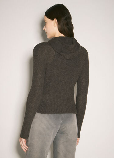 Our Legacy Compact Hooded Cardigan Brown our0259001