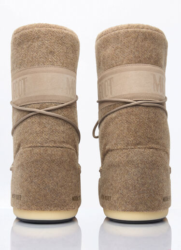 Moon Boot Icon Felt Boots Beige mnb0360004