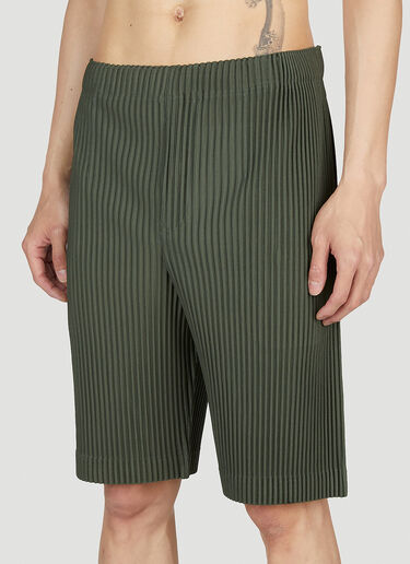 Homme Plissé Issey Miyake Plisse Shorts Khaki hmp0153004