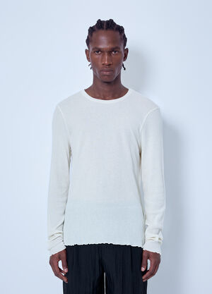 Our Legacy Elongated Longsleeve Top White our0165021