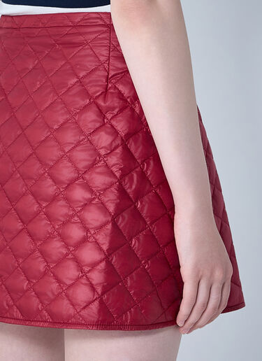 Quilted Skirt Moncler Quilted Skirt Red mon0261043