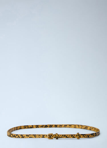 Dries Van Noten Patterned Leather Belt Yellow dvn0265021