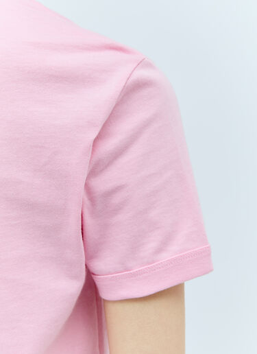 Gucci 图案贴花 T 恤 粉色 guc0255056