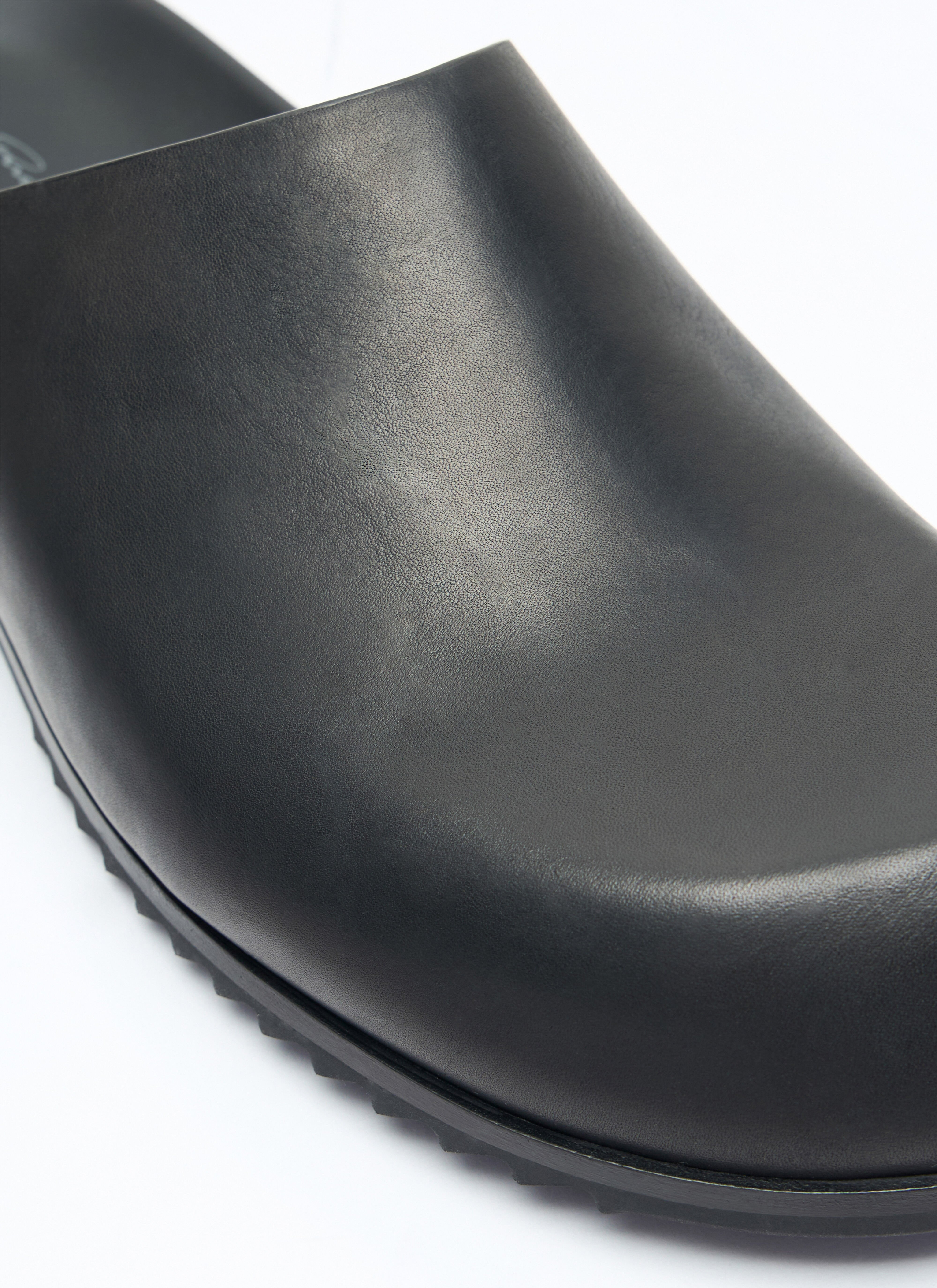 Rick Owens Men's' Leather Mules in Black | LN-CC®
