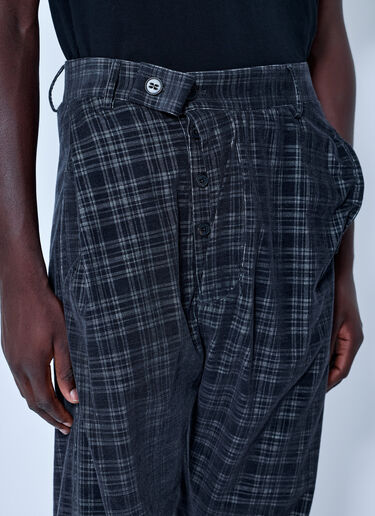 LN-CC® - Vivienne Westwood: Straight Drunken Trousers - Grey Vivienne Westwood Straight Drunken Trousers Grey vvw0165004
