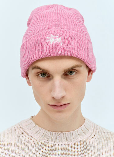 Stüssy Basic Cuff Beanie Hat Pink sts0154017