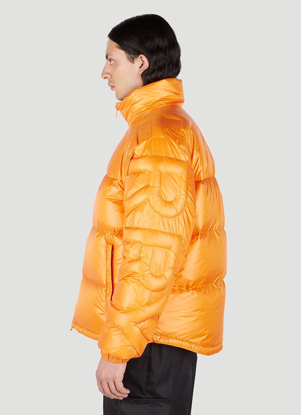 Burberry Logo Puffer Jacket in Orange LN CC