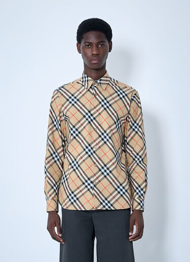 Burberry 格纹衬衫  米色 bur0159046
