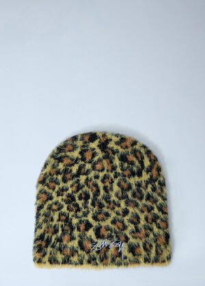 Stüssy Logo Motif Beanie Hat Brown sts0163011
