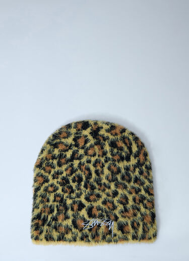 Stüssy Logo Motif Beanie Hat Brown sts0163011