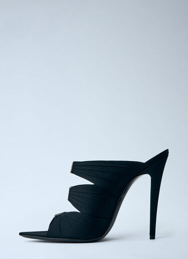 Saint Laurent Emilie Mules Sandals Black sla0263041