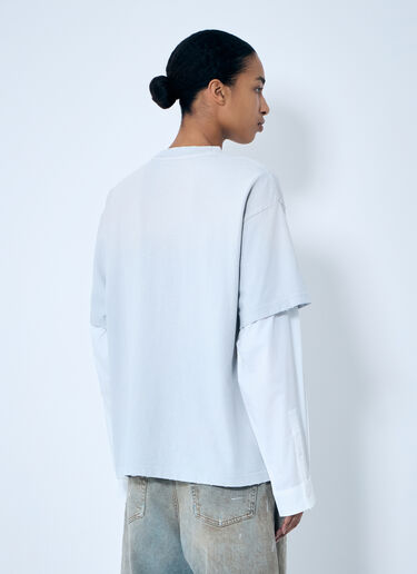 Acne Studios Layered Print T-Shirt Grey acn0259006
