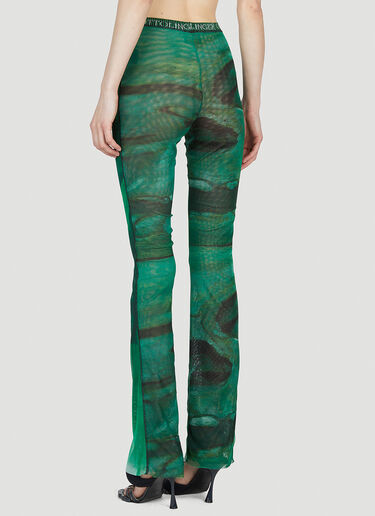 Logo Waistband Mesh Pants Ottolinger Logo Waistband Mesh Pants Green ott0252002