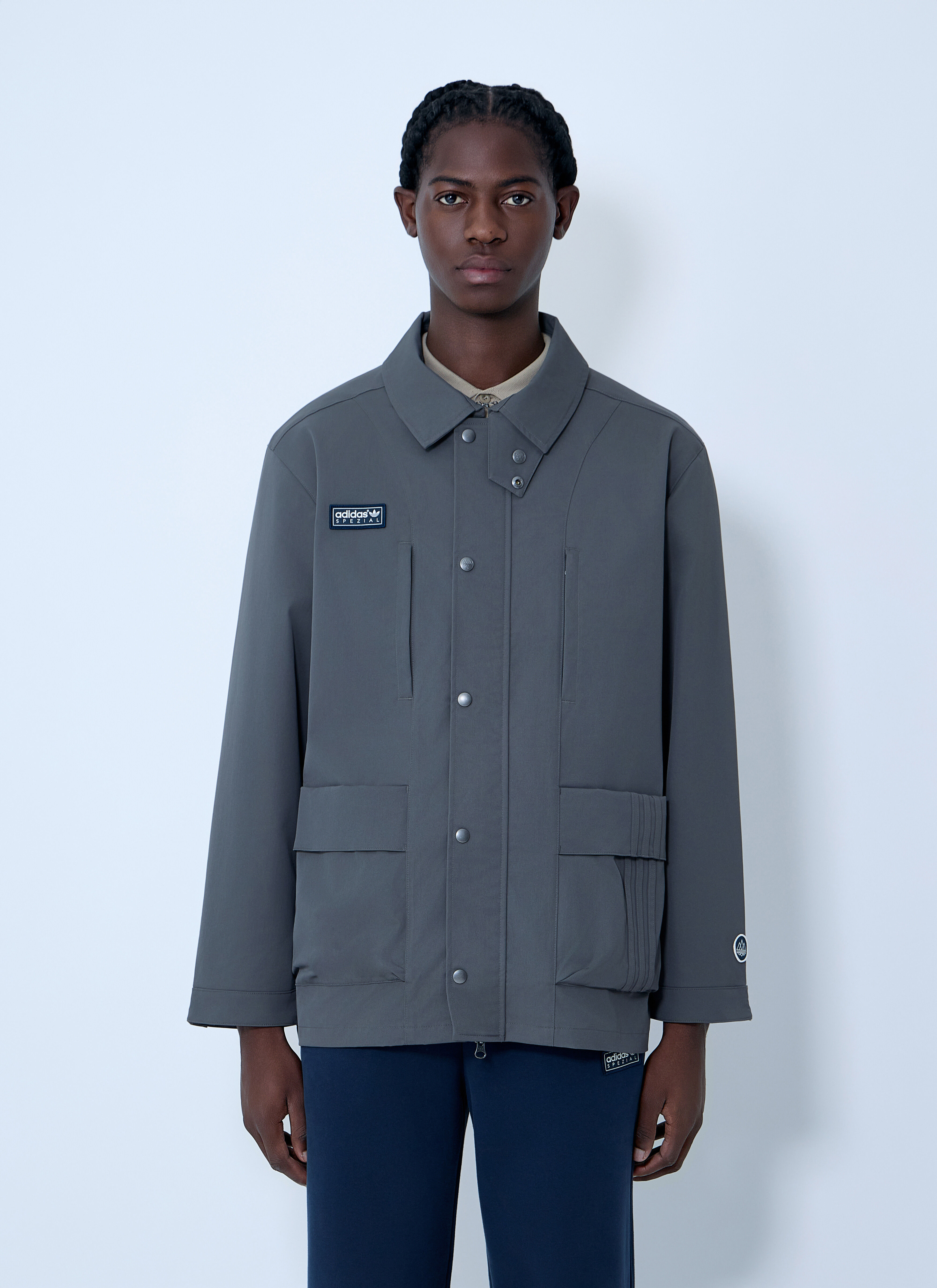 adidas SPZL Men's' Merkland Jacket in Grey | LN-CC®