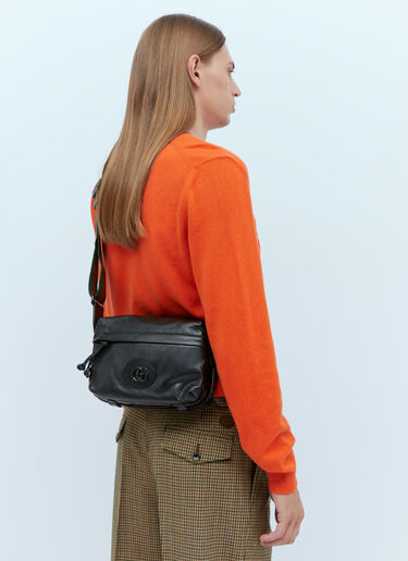 Tonal Double G Shoulder Bag Gucci Tonal Double G Shoulder Bag Black guc0153126