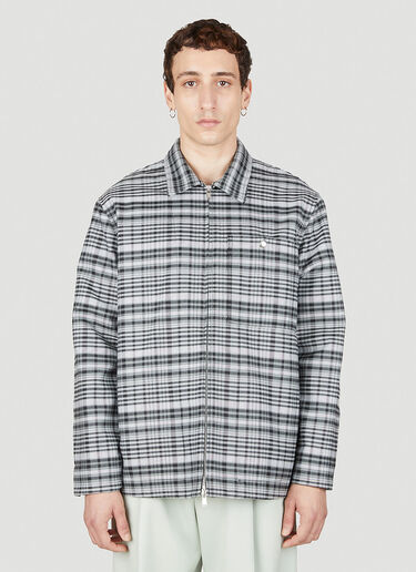 Lanvin 格纹夹克 灰色 lnv0151016