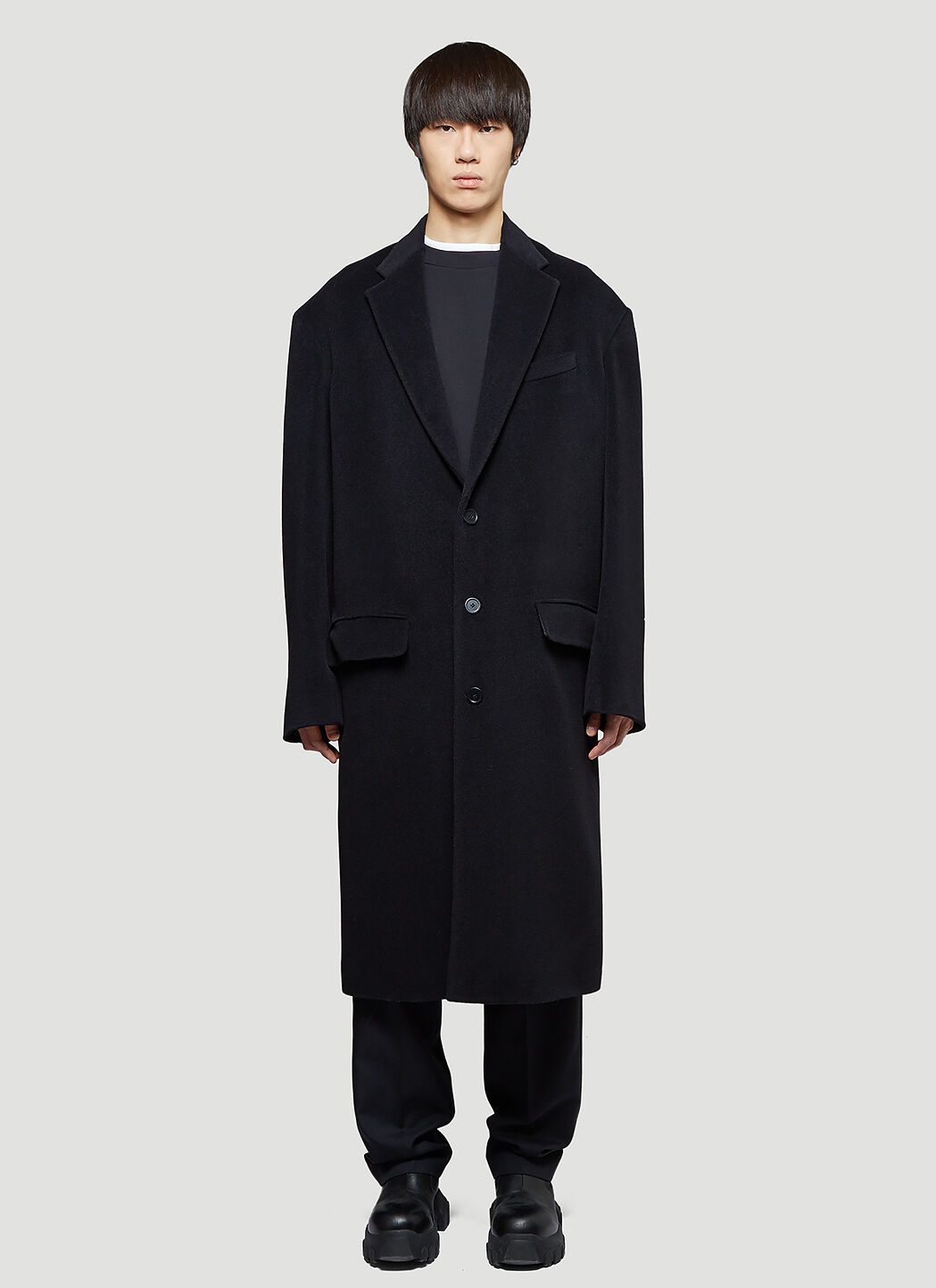 Balenciaga black coat online