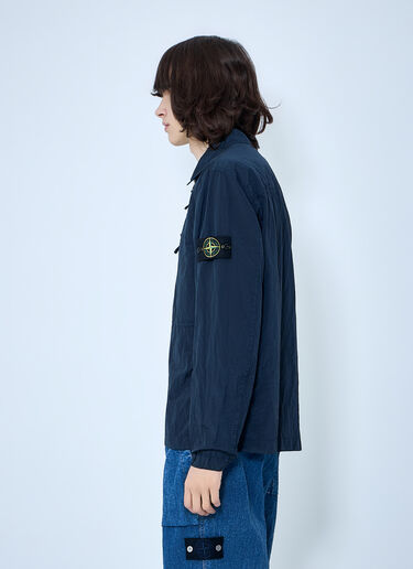 LN-CC® - Stone Island: Zip-Front Jacket - Blue Stone Island Zip-Front Jacket Blue sto0164102