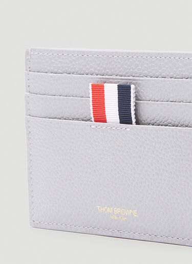Thom Browne Tri-Stripe Card Holder Grey thb0146035