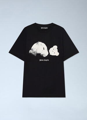 Palm Angels Spray Broken Bear T-Shirt Black pma0162131