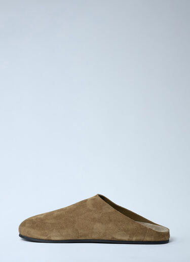 Hudson Suede Mules The Row Hudson Suede Mules Green row0262030