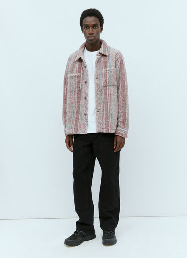 Stüssy Stripe Sherpa Shirt Pink sts0154010
