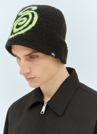 Stüssy 卷曲针织渔夫帽  黑色 sts0157014