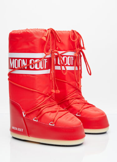 Moon Boot アイコンスノーブーツ レッド mnb0350009