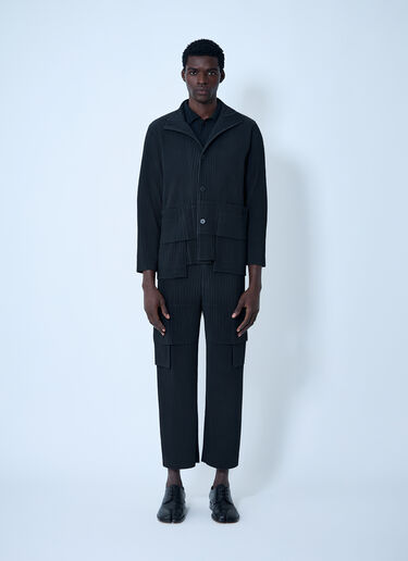 Homme Plissé Issey Miyake Multi-Pocket Overshirt Grey hmp0162007