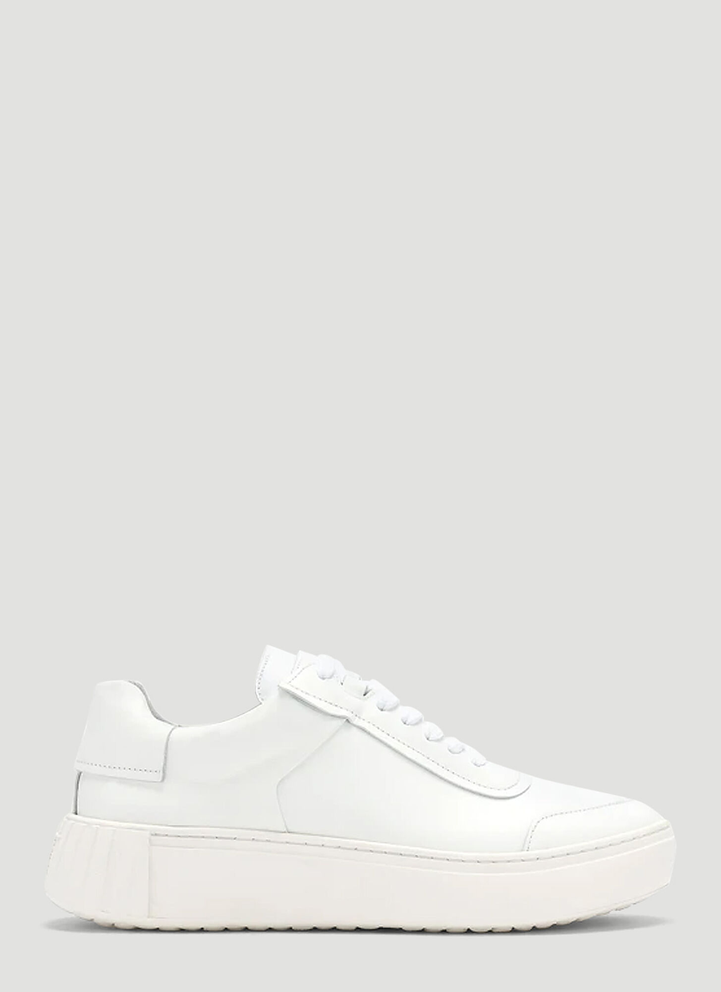 Primury Frank Panelled Nappa-leather Trainers In White