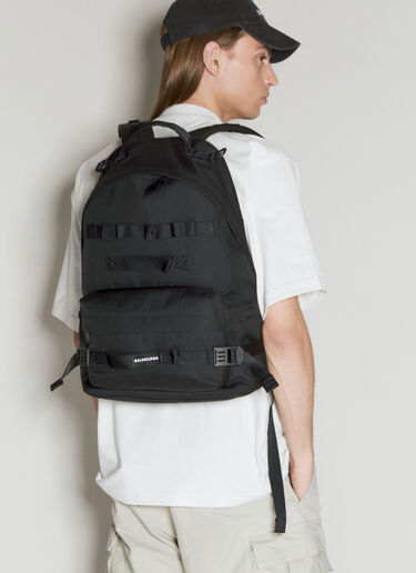 Balenciaga Army 中号多用途双肩包  黑色 bal0155048