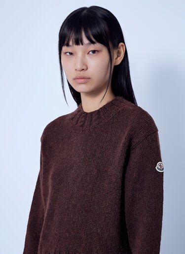 LN-CC® - Moncler: Alpaca Blend Polo Neck Jumper - Burgundy Moncler Alpaca Blend Polo Neck Jumper Burgundy mon0266010