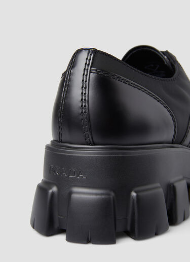 Prada Monolith Derby Shoes Black pra0147050