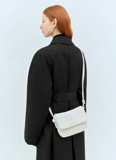 Bottega Veneta Intrecciato Shoulder Bag White bov0258015