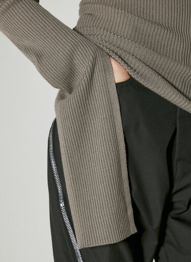 Rick Owens Cape Sleeve Knit Sweater Grey ric0255020