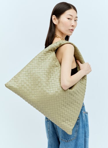 ラージホップ ショルダーバッグ Bottega Veneta ラージホップ ショルダーバッグ グリーン bov0256007