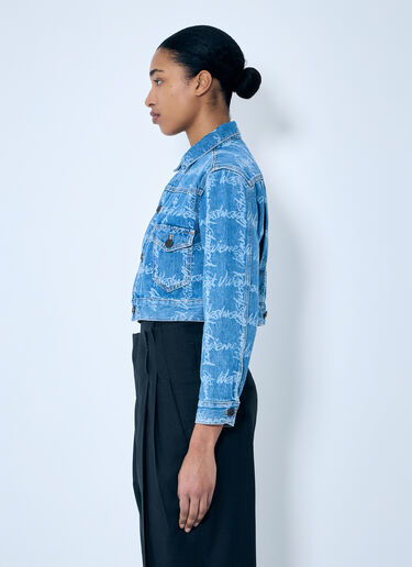 Vivienne Westwood Marlene Cropped Denim Jacket Blue vvw0259035