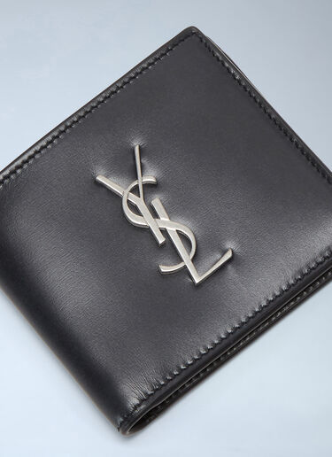 Saint Laurent Cassandre Bi-Fold Wallet Black sla0136055