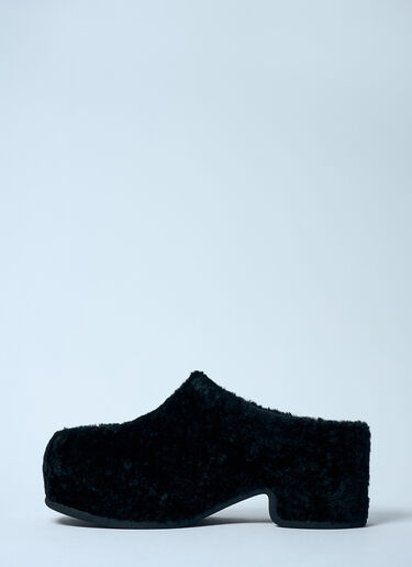 Dries Van Noten Sherpa Clogs Black dvn0158028