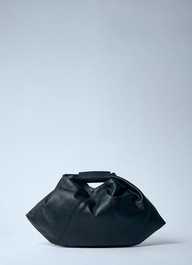 MM6 Maison Margiela Leather Draped Mini Bag Black mmm0259021
