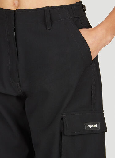 Coperni Tailored Wide Leg Cargo Pants Black cpn0253007