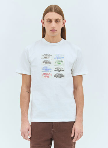 Stüssy 条码 T 恤 白色 sts0159019
