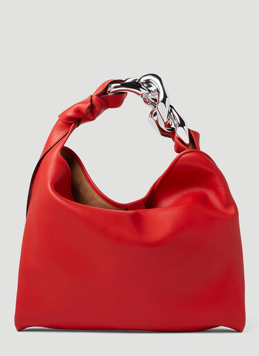 JW Anderson Small Chain Hobo Bag Red jwa0250014