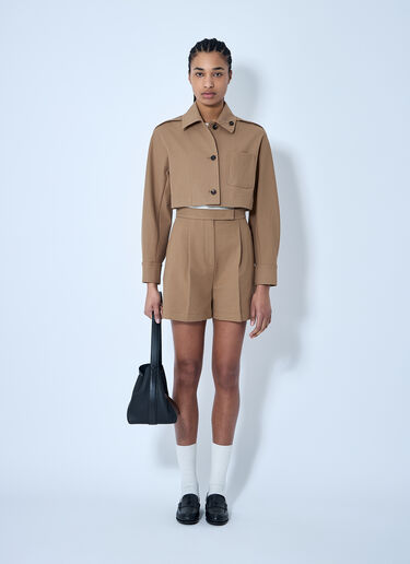 Max Mara Crop Tailored Jacket Beige max0260029