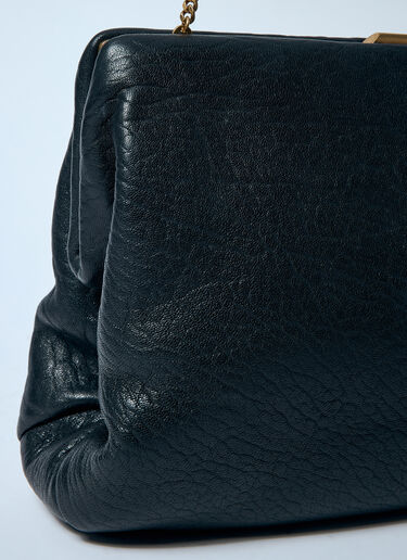 Saint Laurent Large Leather Clutch Black sla0258049