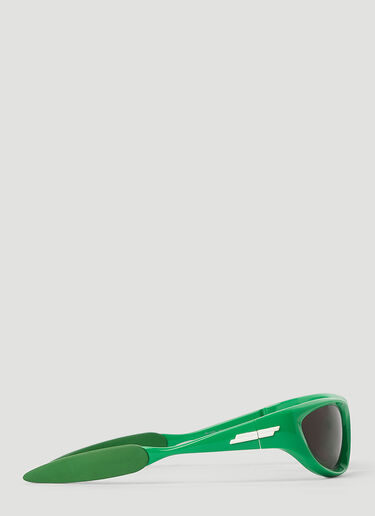 Bottega Veneta Wrap Around Sunglasses Green bov0250080