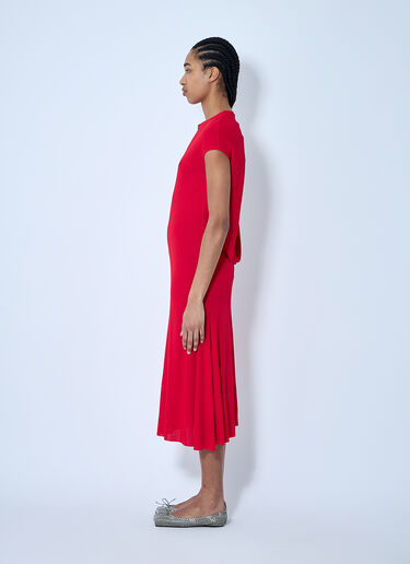 Jacquemus La Robe Salerno Midi Dress Red jac0260004
