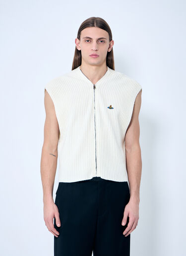 Vivienne Westwood Jess Zip Vest Cream vvw0159008