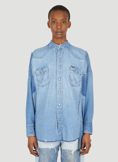 Bonum Patchwork Bandana Denim Shirt Blue bon0348004